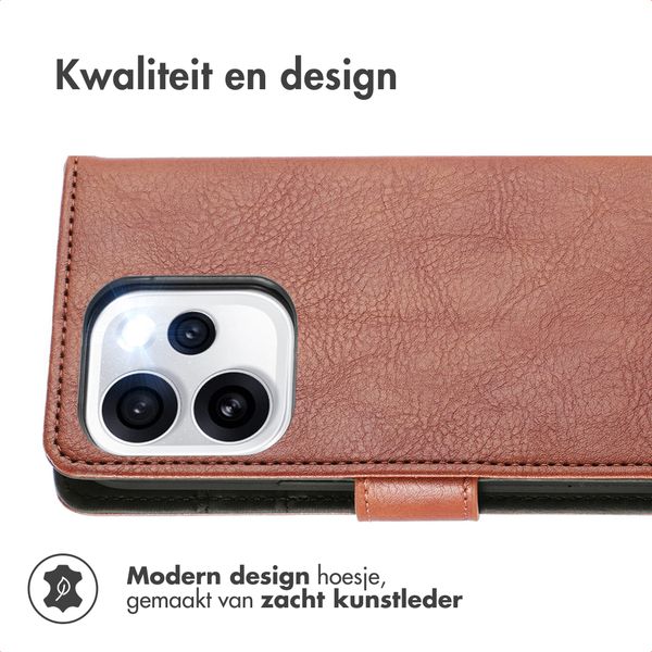 imoshion Luxe Bookcase Oppo Reno15 Pro (5G) - Bruin