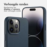 Accezz MagSafe Leather Backcover Apple iPhone 14 Pro Max - Nightfall Blue