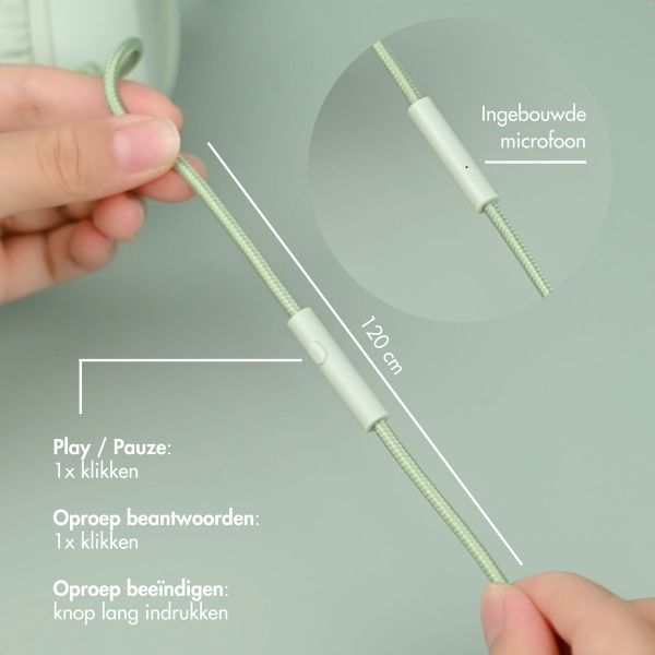 imoshion Kinderkoptelefoon met Draad - AUX kabel - Decibelbegrenzer - Mint Green