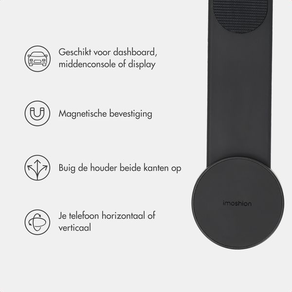 imoshion Flexibele Telefoonhouder Auto - Magnetisch - Dashboard/Display - Zwart