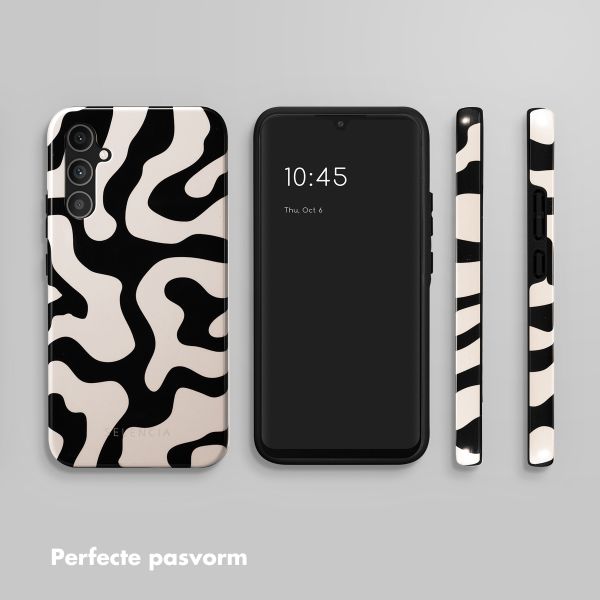 Selencia Vivid Tough Backcover Samsung Galaxy A34 (5G) - Art Wave Black