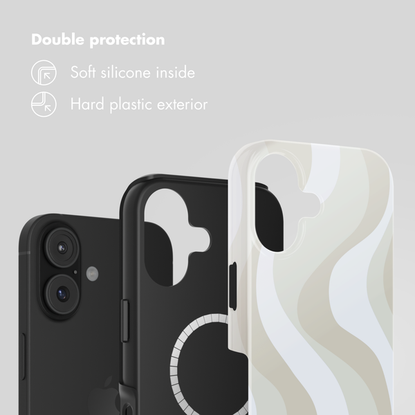 Selencia Vivid Back Cover with MagSafe Apple iPhone 17 - Desert Waves Beige