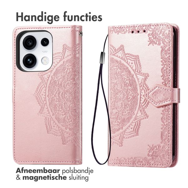 imoshion Mandala Bookcase Oppo Reno 16 F - Rose Gold