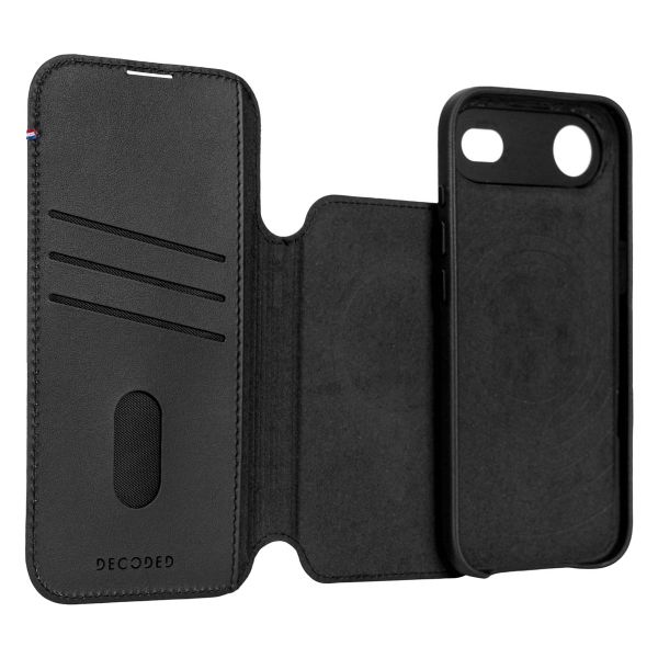 Decoded 2 in 1 Leather Detachable Wallet MagSafe Apple iPhone Air - Zwart