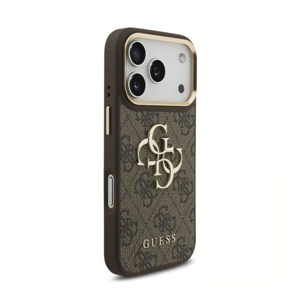 Guess 4G Metal Logo Backcover Apple iPhone 18 Pro / 17 Pro - Bruin