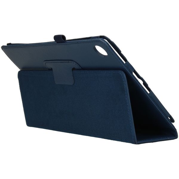 Effen Bookcase Lenovo Tab M10 Plus - Donkerblauw