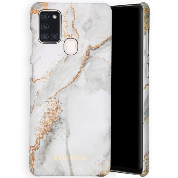 Selencia Maya Fashion Backcover Samsung Galaxy A21s - Marble Stone