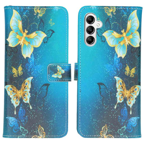 imoshion Design Softcase Bookcase Samsung Galaxy A14 (5G) - Blue Butterfly