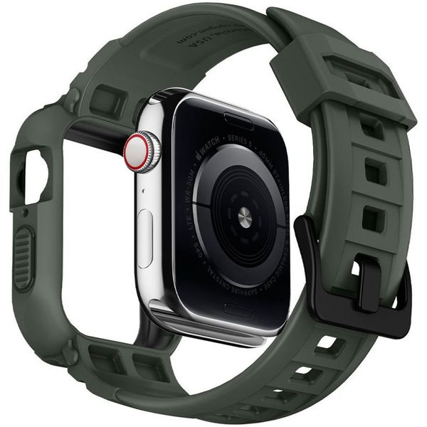 Spigen Rugged Armor™ Pro case Apple Watch 40 mm / 41 mm - Groen