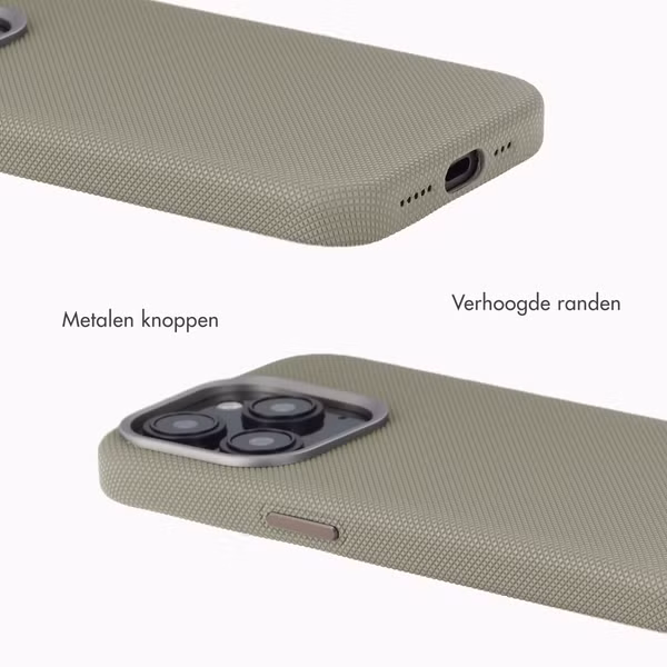 Accezz Mesh Backcover met MagSafe Apple iPhone 15 Pro - Donkergrijs