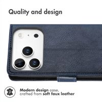 imoshion Luxury Wallet Case Apple iPhone 18 Pro Max / 17 Pro Max - Dark Blue