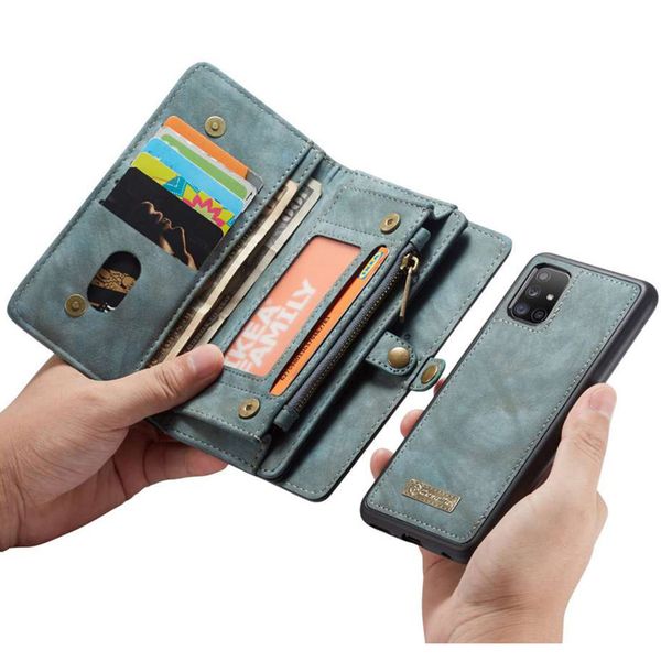 CaseMe Luxe Lederen 2 in 1 Portemonnee Bookcase Samsung Galaxy A51