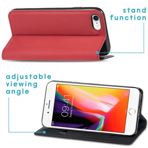 imoshion Slim Folio Bookcase Apple iPhone SE (2022 / 2020) / 8 / 7 - Rood