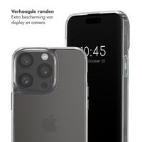 Selencia Backcover met afneembare haakjes Apple iPhone 15 Pro Max - Transparant