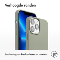 Accezz Liquid Silicone Backcover met MagSafe Apple iPhone 13 Pro Max - Cooper Green