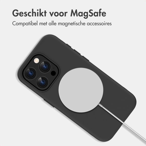 imoshion Color Backcover met Thin MagSafe Ring Apple iPhone 15 Pro - Zwart