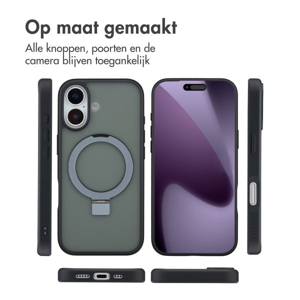 Accezz Ring Stand Backcover met MagSafe Apple iPhone 17 - Zwart