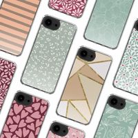 imoshion Design hoesje Apple iPhone 16e - Smoke Green Flowers