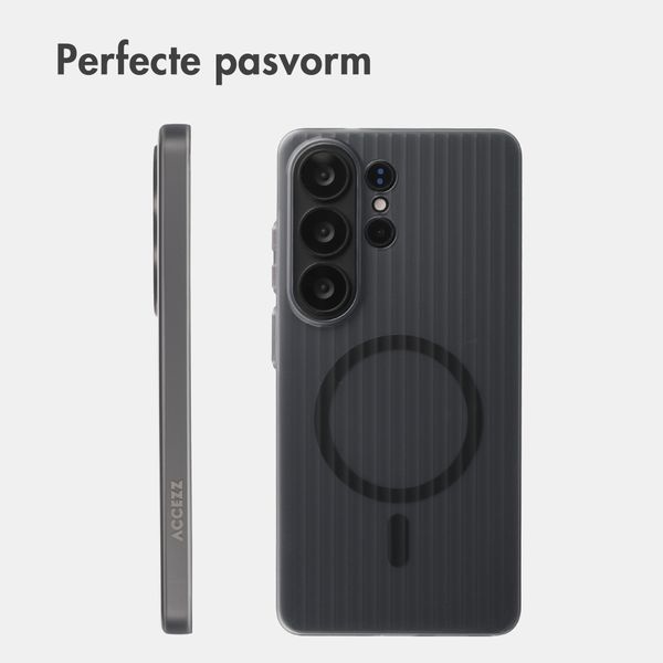Accezz Lite Backcover met MagSafe | Fluted | Samsung Galaxy S26 Ultra - Grijs