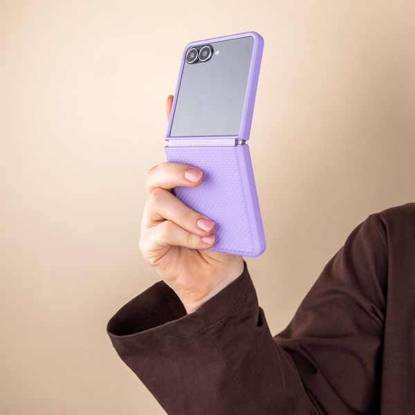 Accezz Grid Backcover Samsung Galaxy Z Flip 8 - Lila