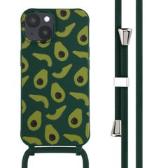 imoshion Siliconen design hoesje met koord Apple iPhone 14 - Avocado Green