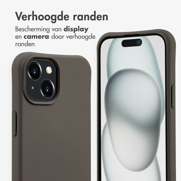 imoshion Color Backcover met afneembaar koord MagSafe Apple iPhone 15 - Black Coffee