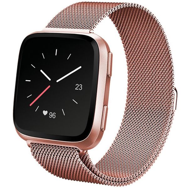 imoshion Milanees Watch bandje Fitbit Versa 2 / Versa Lite - Rosé Goud