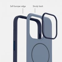 imoshion Colour Back Cover with Thin MagSafe Ring Apple iPhone 15 Pro - Dark Blue