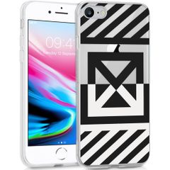 imoshion Design hoesje iPhone SE (2022 / 2020) / 8 / 7  - Grafisch - Kruis - Transparant