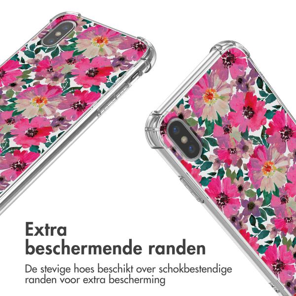 imoshion Design hoesje met koord iPhone Xs / X - Flower Water