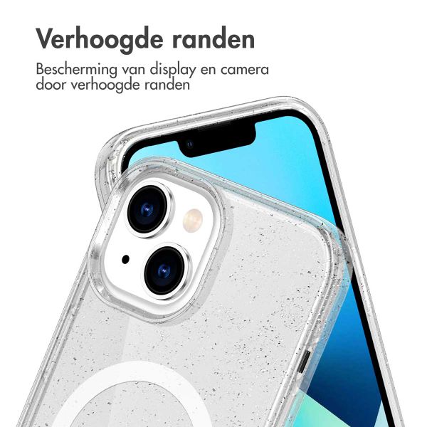 imoshion Sparkle Backcover met MagSafe Apple iPhone 14 - Glitter Transparant