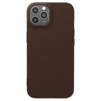 imoshion Texture Backcover iPhone 12 / 12 Pro - Donkerbruin