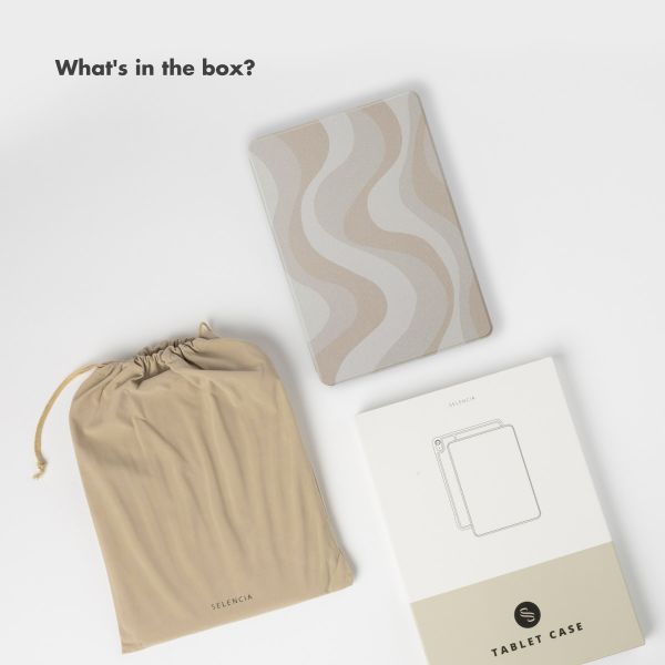 Selencia Vivid Tablet Case Apple iPad Air 11 inch (2026) M4 / (2025) M3 / (2024) M2 / Air 5 (2022) / Air 4 (2020) - Desert Waves Beige