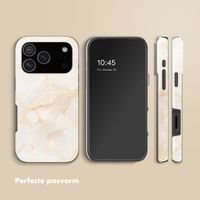 Selencia Vivid Backcover Apple iPhone 18 Pro - Golden Beige Marble