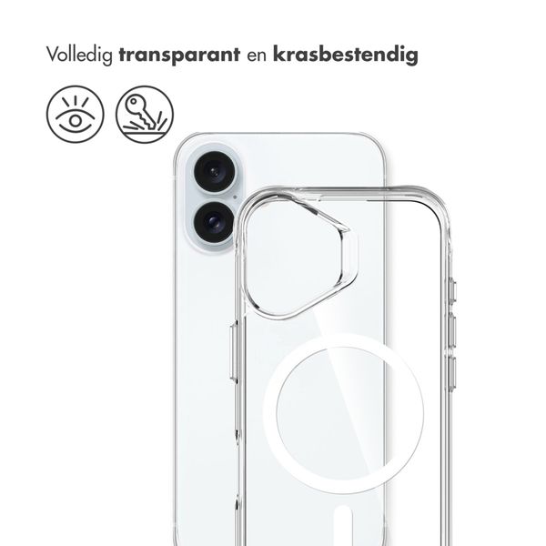 imoshion Rugged Air MagSafe Case Apple iPhone 16 Plus - Transparant
