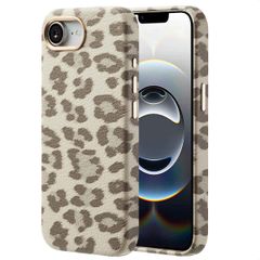 Selencia Sabi Case Panther Print with MagSafe Apple iPhone 17e / 16e - Soft Ivory