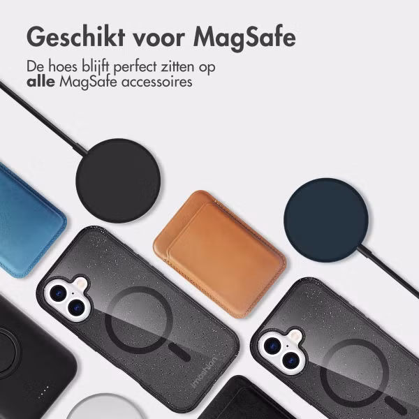 imoshion Sparkle Backcover met MagSafe Apple iPhone 17 - Zwart