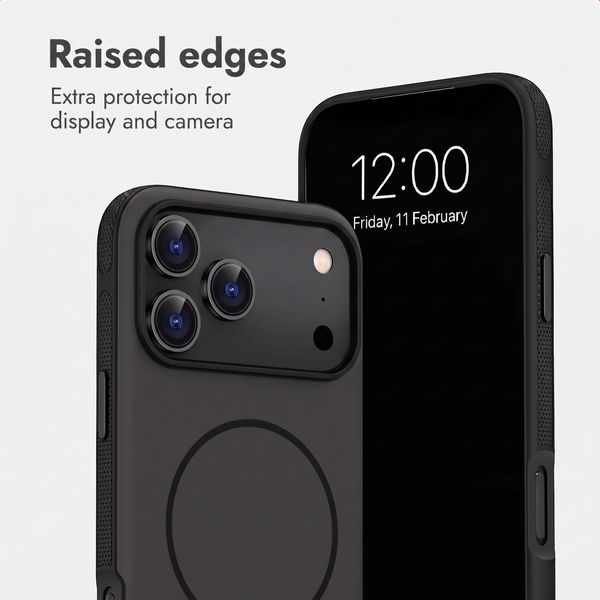 imoshion Color Backcover with Thin MagSafe Ring Apple iPhone 18 Pro / 17 Pro - Black