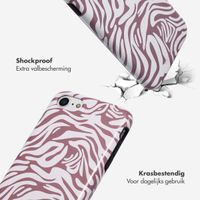 Selencia Vivid Backcover Apple iPhone SE (2022 / 2020) / 8 / 7 / 6(s) - Trippy Swirl Dark Rose