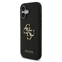 Guess Big 4G Logo Backcover Grained Apple iPhone 17 - Zwart