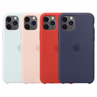 Apple 4 Pack Silicone Backcover iPhone 11 Pro - Seafoam + Pink Sand + Red + Midnight Blue
