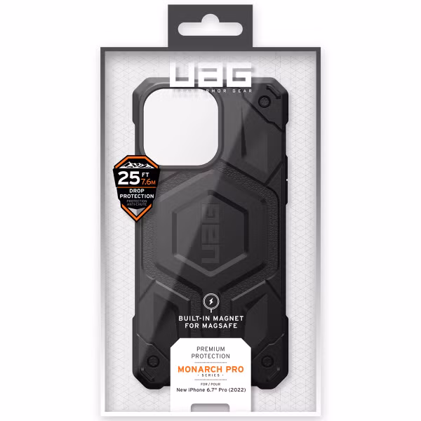 UAG Monarch Backcover MagSafe Apple iPhone 14 Pro Max - Zwart