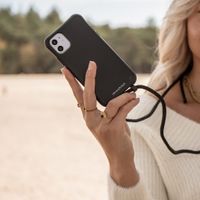 imoshion Color Backcover met afneembaar koord Apple iPhone 12 (Pro) - Zwart