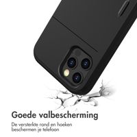 imoshion Backcover met pasjeshouder Apple iPhone 12 Pro Max - Zwart