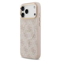 Guess Classic 4G Logo Backcover met MagSafe Apple iPhone 17 Pro Max - Roze