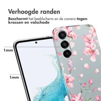 imoshion Design hoesje Samsung Galaxy A54 (5G) - Bloem - Roze