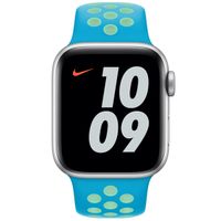 Apple Nike Sport Band Apple Watch Series 1 t/m 9 / SE (38/40/41 mm) | Series 10 (42 mm) - Chlorine Blue/Green Glow