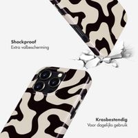 Selencia Vivid Backcover met MagSafe Apple iPhone 16 Pro - Art Wave Black