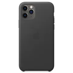 Apple Leather Backcover Apple iPhone 11 Pro - Black