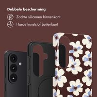Selencia Vivid Backcover met MagSafe Samsung Galaxy S26 FE - Choco Flower Pop